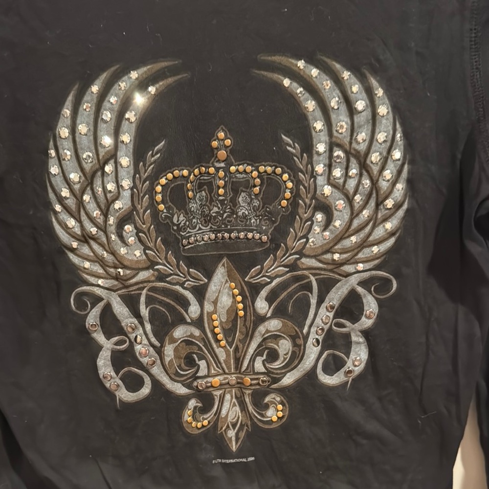 Black Buttoned Long Sleeve Tee - image 4